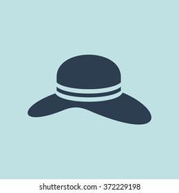 Icon of Ladies Hat. EPS-10.