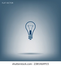 Icon of lamp illustration flat icon