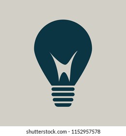 Icon of lamp. Vector.