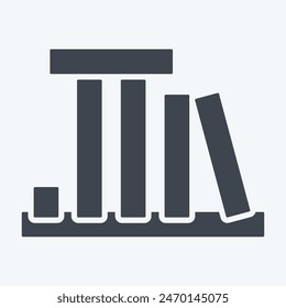 Icon land Mark. related to America symbol. glyph style. simple design illustration