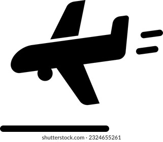 Icon of a landing airplane.