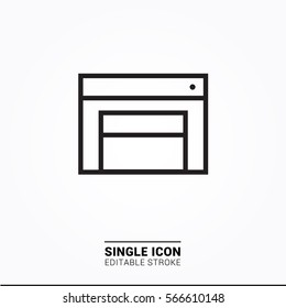 Icon landing page single icon graphic design
