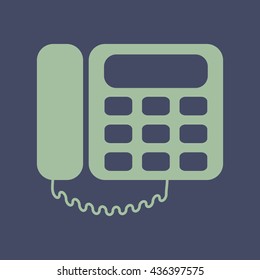 Icon of Landline, Telephone. Eps-10.