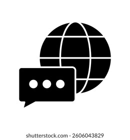 Icon a language, isolated against a clean background.