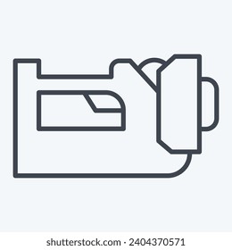 Icon Lantern. related to Firefighter symbol. line style. simple design editable. simple illustration