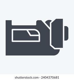 Icon Lantern. related to Firefighter symbol. glyph style. simple design editable. simple illustration