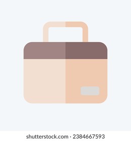 Icon Laptop Bag. related to Computer symbol. flat style. simple design editable. simple illustration