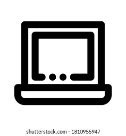 icon Laptop Device with style outline
