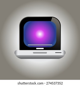 icon laptop, notebook, netbook, laptop PC, portable computer