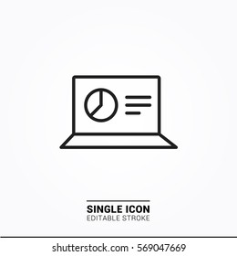 icon laptop single icon graphic design