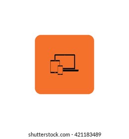 Icon laptop, tablet and smartphone.