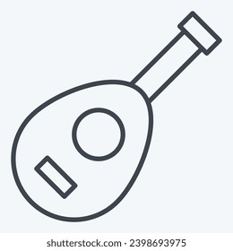 Icon Laud. related to Ramadan symbol. line style. simple design editable. simple illustration