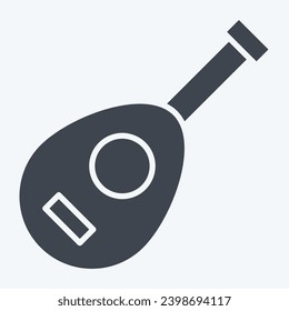 Icon Laud. related to Ramadan symbol. glyph style. simple design editable. simple illustration