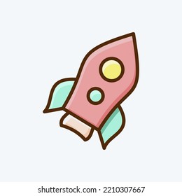 Symbolstart. geeignet für Startsymbol. Flachstil. einfaches Design bearbeitbar. Designvorlage, Vektor. einfache Abbildung