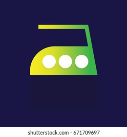 icon Laundry. wash. symbols. Vector. illustration. colorful. idea design. on blue background. logo. label. button