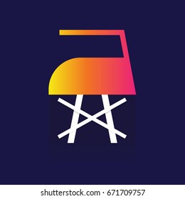 icon Laundry. wash. symbols. Vector. illustration. colorful. idea design. on blue background. logo. label. button
