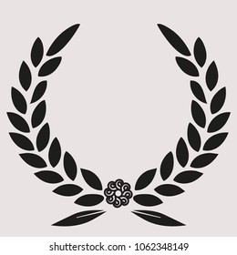 icon laurel wreath, sports label