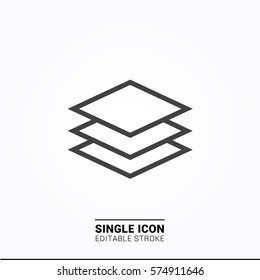 Icon layer Single Icon Graphic Design