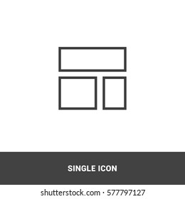 Icon layout Single Icon  Graphic Design