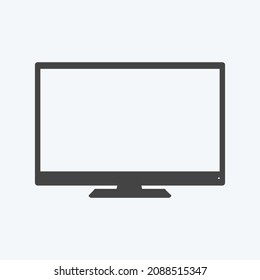 Icon LCD Screen - Glyph Style - Simple illustration,Editable stroke,Design template vector, Good for prints, posters, advertisements, announcements, info graphics, etc.