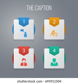 Icon Leader Set Of Orator, Guest, Statesman And Other Vector Objects. Also Includes Coach, Orator, Person Elements.