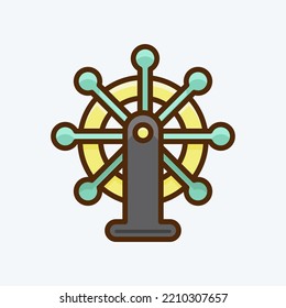 Icon Leadership. suitable for Startup symbol. flat style. simple design editable. design template vector. simple illustration