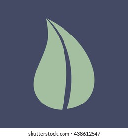 Icon of Leaf. Eps-10.