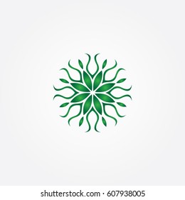 icon leaf logo for plantations