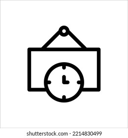 Illustration von Symbolen, Linien, Umrissen, flachen Symbolbildern, Vektorgrafik isoliert. Geeignet für Webdesign, Logo, App. 
