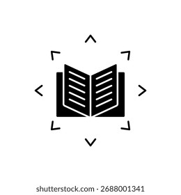 Ícone a Oportunidades de Aprendizagem, isolado contra um fundo limpo.