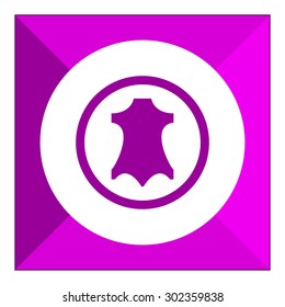 Icon of leather label in circle