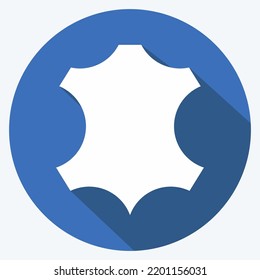 Cuero de iconos. adecuado para el símbolo educativo. estilo de sombra larga. diseño simple editable. vector de plantilla de diseño. ilustración simple