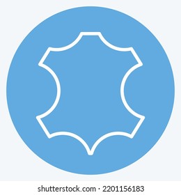 Symbol Leder. geeignet für Bildungs-Symbol. Blauer Augenstil. einfaches Design bearbeitbar. Designvorlage, Vektor. einfache Abbildung
