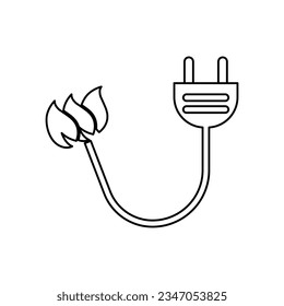 icon of leaves, sockets on a white background, vector illustration