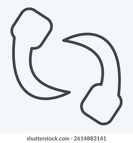 Icon Leech. related to Insects symbol. line style. design editable