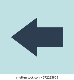 Icon of Left Arrow. EPS-10.
