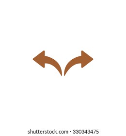 Icon left and right arrows. Forward and backward.
