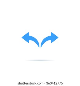 Icon left and right arrows. Forward and backward.