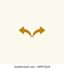 Icon left and right arrows. Forward and backward.