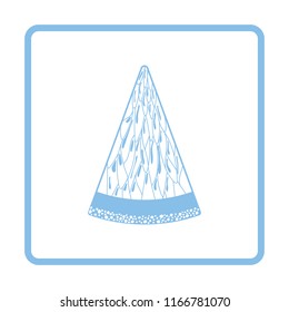 Icon of Lemon. Blue frame design. Vector illustration.