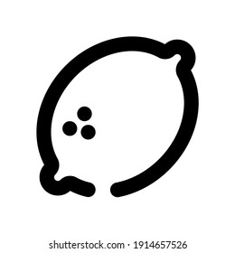 icon lemon using line style