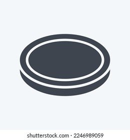 Icon Lens Filter. related to Photography symbol. glyph style. simple design editable. simple illustration