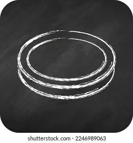 Icon Lens Filter. related to Photography symbol. chalk style. simple design editable. simple illustration