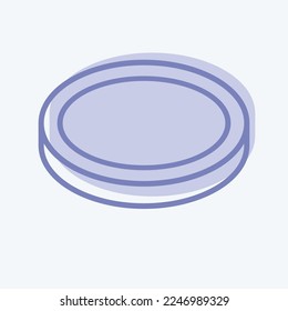 Icon Lens Filter. related to Photography symbol. two tone style. simple design editable. simple illustration