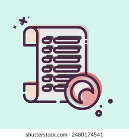 Icon Lens. related to Cinema symbol. MBE style. simple design illustration