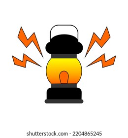 Icon Lentern Vector Outdor Design Tamplate