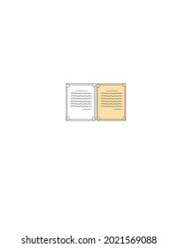 carta de acuerdo, documento y página de iconos