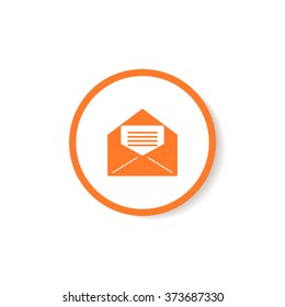 Icon letter in an envelope.