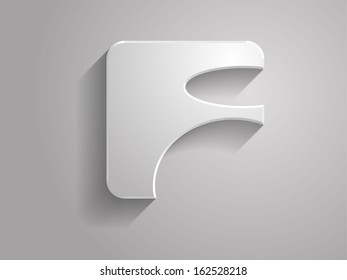 Icon of Letter. The font is developed by me