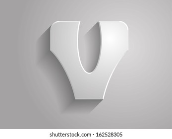 Icon of Letter. The font is developed by me